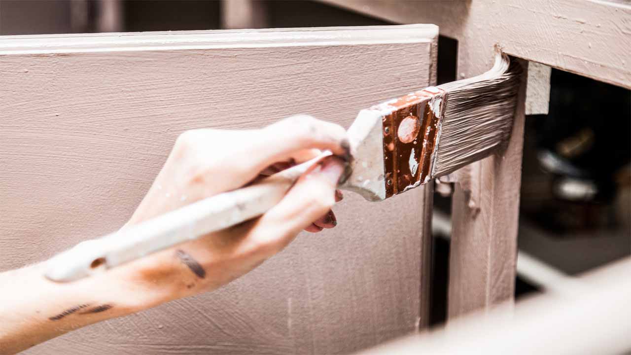 A lot of people don't know if you should use a paintbrush or a paint sprayer when it comes to painting your kitchen cabinets. We recommend using a paint sprayer because the quality is better, and you will get the job done faster.