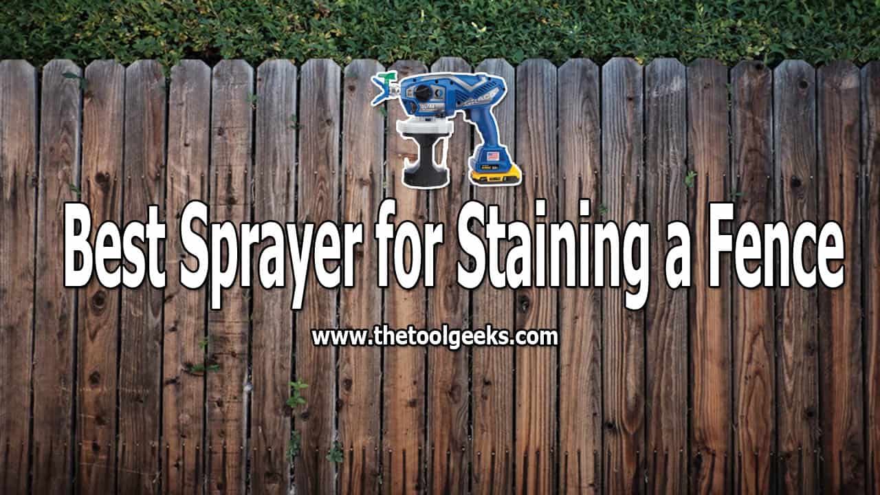 Are you looking for the best sprayer for staining a fence? If yes, then I recommend you to go for a fence paint sprayer, fence sprayer are fast, easy to use, and give you a smooth finish.