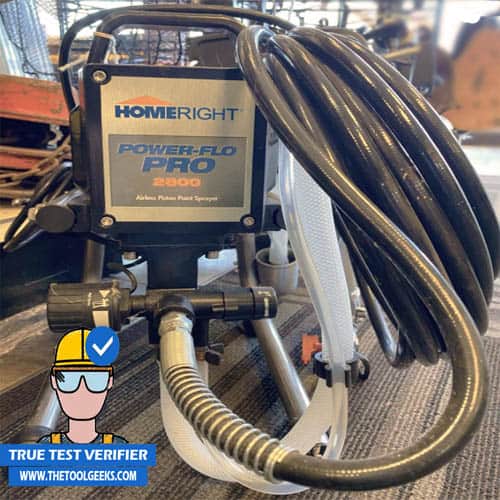 The HomeRight Power Flo Pro is one of the easier commercial paint sprayers to use.