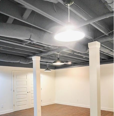 Once you finish painting your basement ceiling it will look better. You can use it as an actual room, you can put furniture or even make it an office home. The opportunities are endless. I recommend using white, black, or grey color for your basement ceiling.