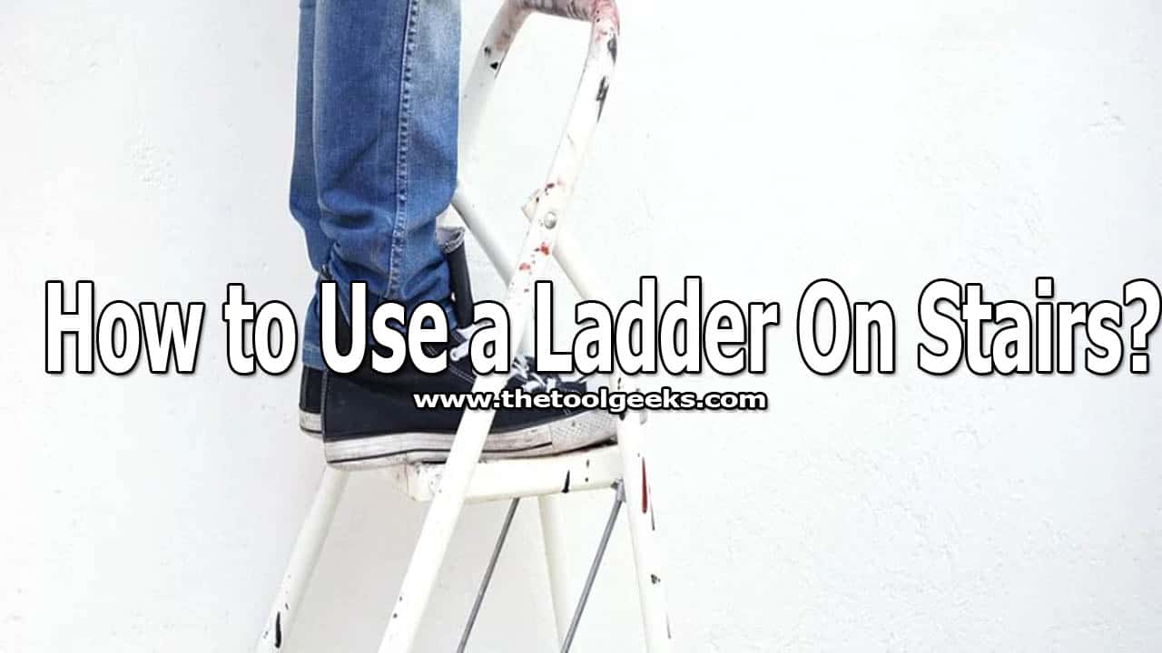 if you are looking to learn how to use a ladder on stairs safely then you came to the right place. There are a lot of different things that you have to do so you can use ladders on stairs