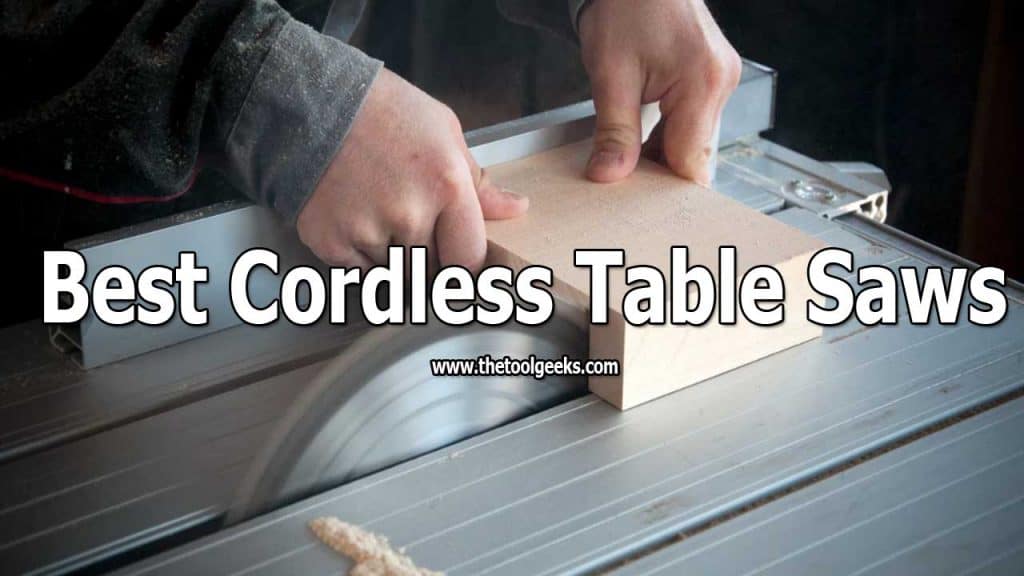 A lot of people are starting to use cordless table saws. The main reason for that is because you can work anywhere you want, you are not limited by power outlets. Choosing one can be hard and that's why we have made the best cordless table saws list for you. We have listed different models with different features.