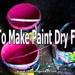 If you are in a rush and you need to dry your paint faster then you are in luck. We made an effective guide on how to make paint dry faster and easier. The process is very easy and everyone can do it. There are 7 different ways that you can do that -- hint: one of them includes using a hairdryer.