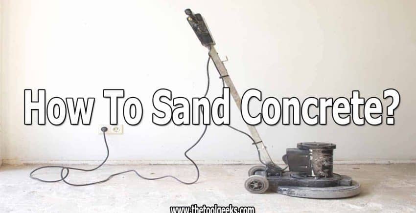 Concrete is a tough surface, but sometimes you have to sand it. If you don't know how to sand concrete then don't worry. We made a guide that you can follow -- the guide has 5 simple steps. You need a sander, water, and a few tools and you can smooth your concrete surface.