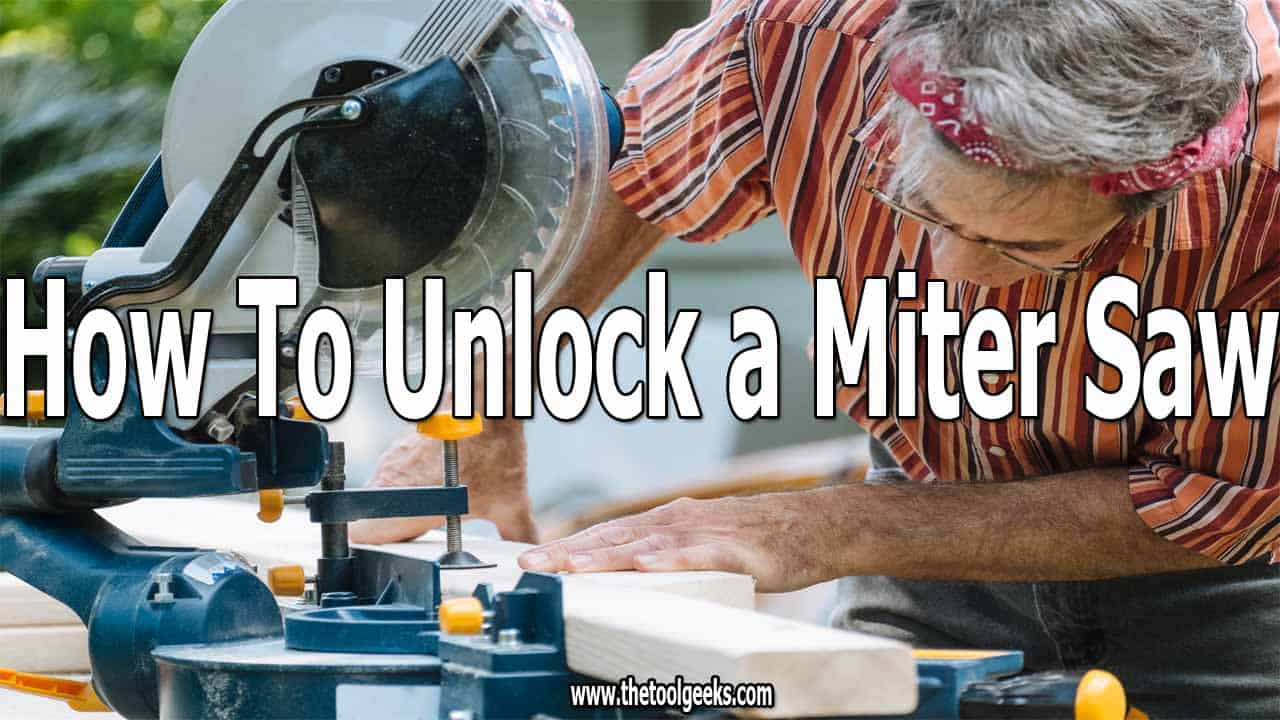 You need to unlock saws before using them. Knowing how to unlock a miter saw is essential if you ever want to use that saw. The process is easy and it takes only 1 minute to do that. You can learn it in 5 quick steps.
