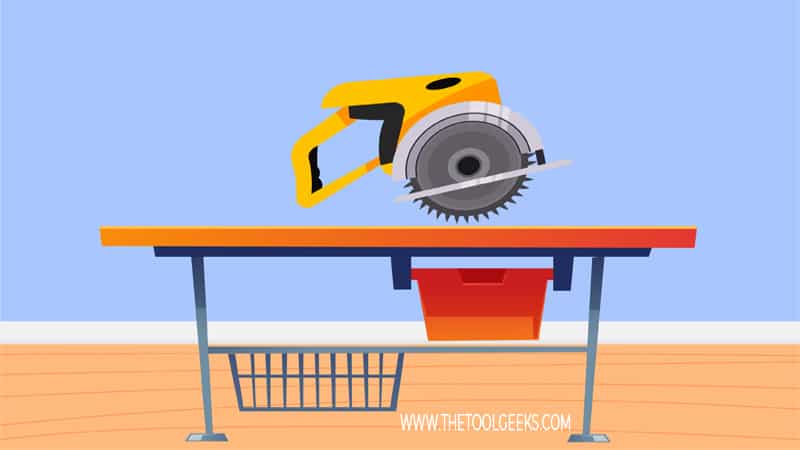 A circular saw is a versatile woodworking tool. The saw comes with a circular blade in the middle of its body. 