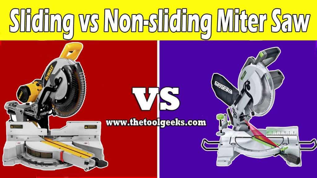 Sliding vs NonSliding Miter Saw (What's The Main Difference?)