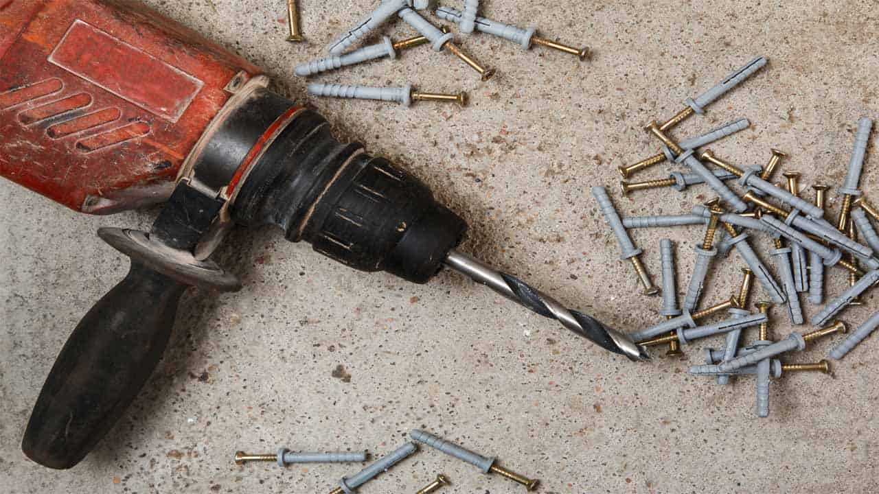 A drill is a power tool that is mostly used to make holes into materials. It comes with a drill bit that rotates at a high-speed to create holes.