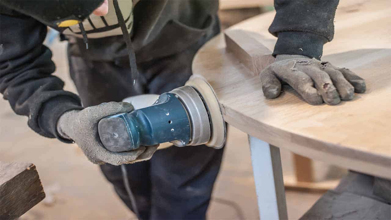 A palm sander is mostly used for finishing purposes, if you want to give the surface a nice touch before painting it, then you should use a palm sander. The palm sander isn't very powerful so you shouldn't use it for removal purposes.
