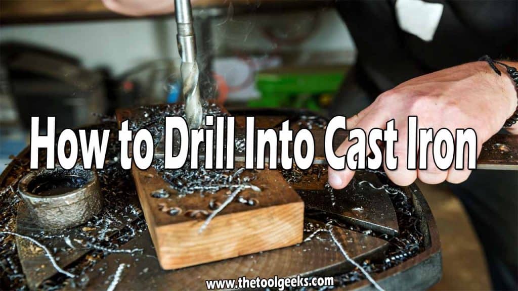 drilling into a cast iron kitchen sink