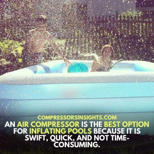 How to Inflate a Pool with an Air Compressor