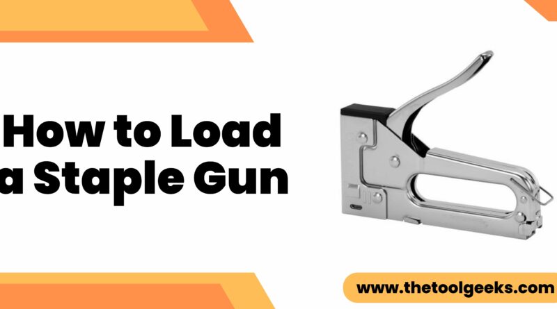 How to Load a Staple Gun