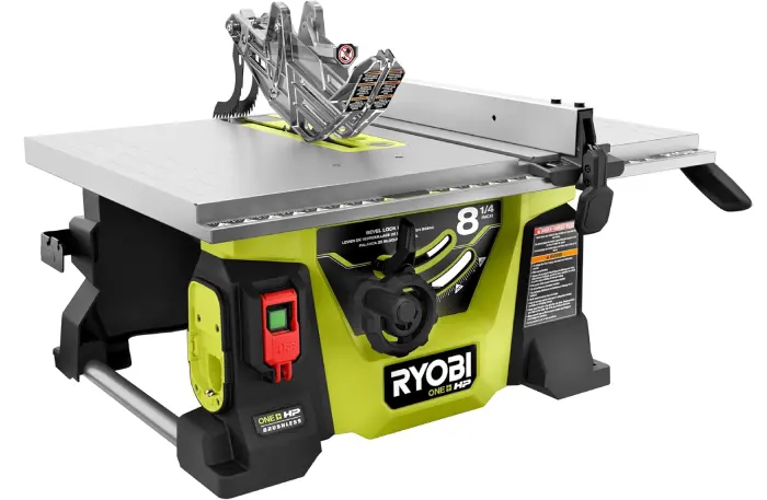 RYOBI 1-HP 18V Brushless 8-1-4-Inch Cordless Table Saw