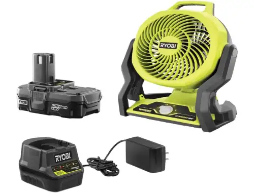 Ryobi 18V ONE+ Hybrid Whisper Fan