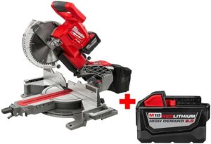 Milwaukee M18 FUEL 2734 Cordless Sliding Compound Miter Saw “cordless sliding compound miter saw”, “mobility”, “jobsite”
